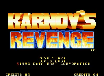 Karnov's Revenge / Fighter's History Dynamite screen shot title